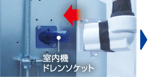 1.ドレンソケットに挿入